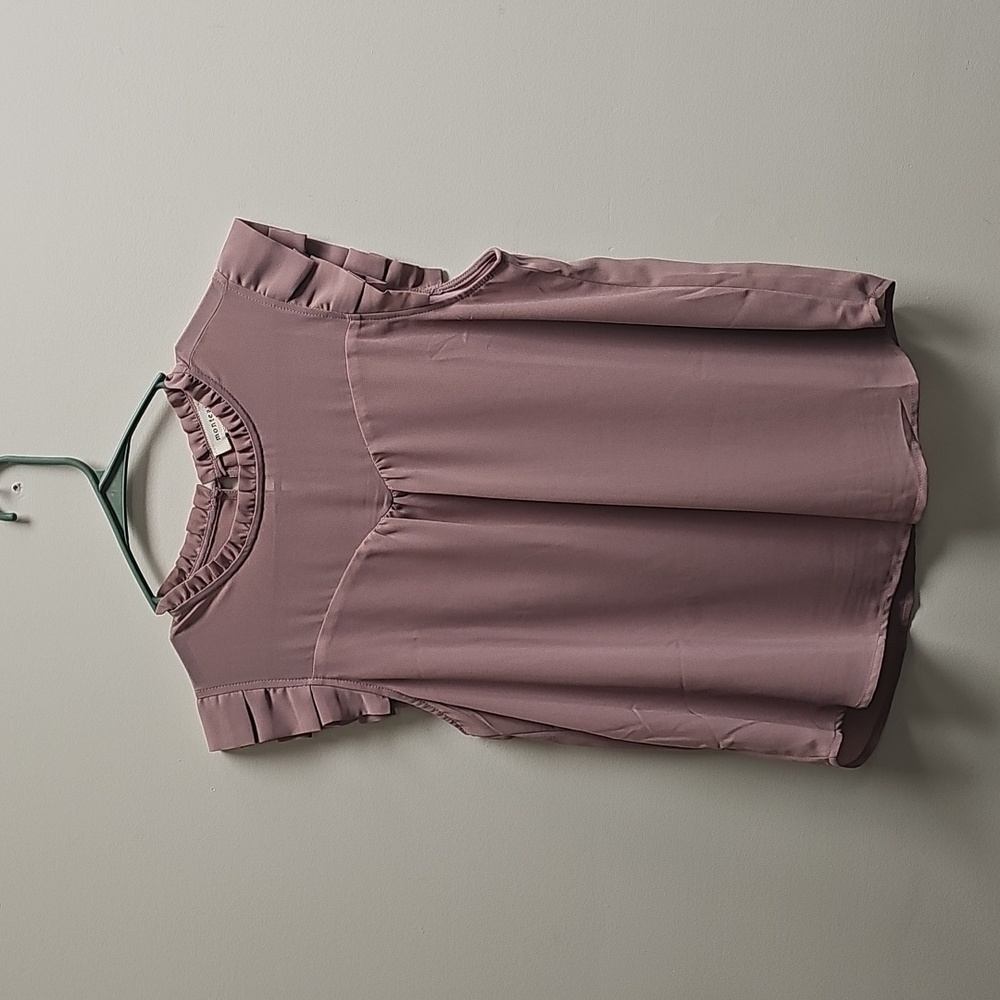Women's Ruffled Sleeveless Top - Pink